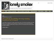 Tablet Screenshot of lonelysmoker.com